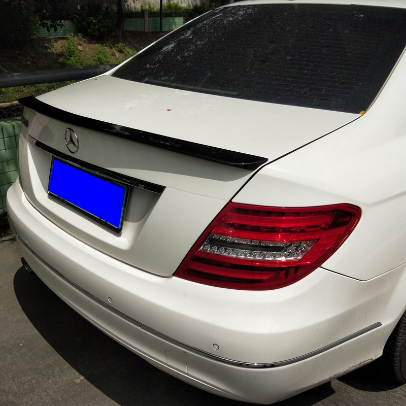 08-13 Mercedes-Benz cánh sau loại C C200C230C260C180l Đuôi xe bằng sợi carbon ABS sửa đổi - Sopida trên cánh gió ô tô