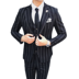 Phù hợp với sọc nam ba mảnh xu hướng tự tu luyện tóc stylist hộp đêm phù hợp với hiệu suất kinh doanh ăn mặc giản dị vest nam hàn quốc Suit phù hợp
