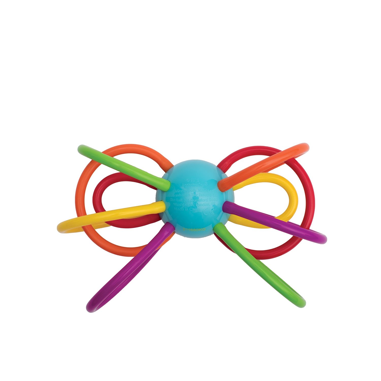Lô hàng Mỹ Manhattan Manhattan teether lục lạc đồ chơi trẻ sơ sinh teether bắt bóng - Gutta-percha / Toothbrsuh / Kem đánh răng rơ lưỡi