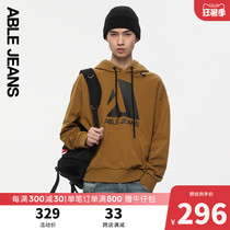 ABLE JEANS Spring new product CORE Series neutral white brown Lianhood Leisure sweatshirt 788020