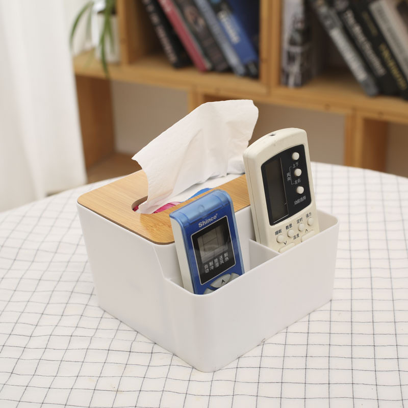 Creative table table rectangular household drawer box for simple remote control box collection box of paper towel box