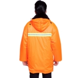 Демисезонный длинный светоотражающий пуховик для работы, удерживающая тепло куртка, средней длины