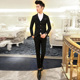 Suit phù hợp với nam giới nhỏ phù hợp với bộ đồ phù hợp với Han Feng xu hướng giới trẻ ba mảnh thiết lập giản dị Hàn Quốc phiên bản của triều cơ thể xây dựng