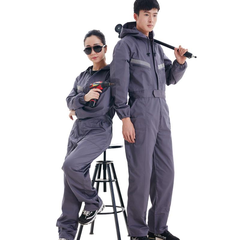 Mùa hè dài tay áo chống bụi jumpsuit quần áo bảo hộ phù hợp với nam giới thở nhẹ mỏng để công tác chống nắng bảo vệ làm việc cam xây dựng trang web