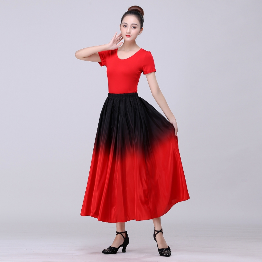 2019 luyện tập vũ đạo Tân Cương váy Yi Tây Tạng Uighur luyện tập vũ đạo thực hiện váy trang phục váy xoay váy dài