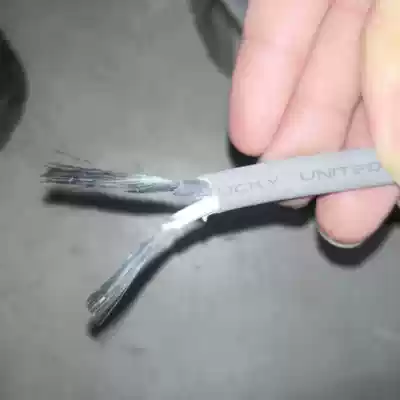 American imported wire 14AWG2 square sheath parallel wire flame retardant wire cold resistant high temperature resistant soft rubber tin plated