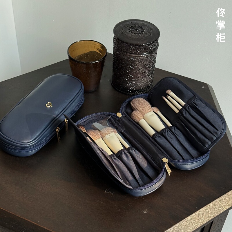 Cpb Leather Waterproof Large-Capacity Portable Makeup Brush Bag Professional Eyeshadow Brush Makeup Eyebrow Pencil Makeup Bag Storage Bag Cpb Leather Waterproof Large-Capacity Portable Makeup Brush Bag Professional Eyeshadow Brush Makeup Eyebrow Pencil Makeup Bag Storage Bag