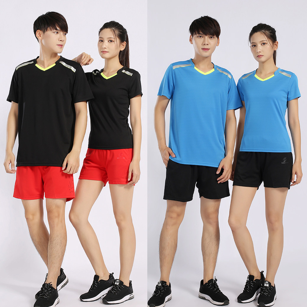 Quick-drying volleyball suit suit for men and women lovers short-sleeved air volleyball shuttlecock clothes custom referee uniforms