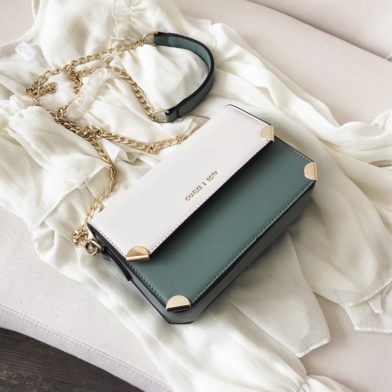 Fashion Texture Foreign Chain Packs 2022 New Chains Red 100 Lapped Single Shoulder Slanted Satchel Korean version Leisure small square bag