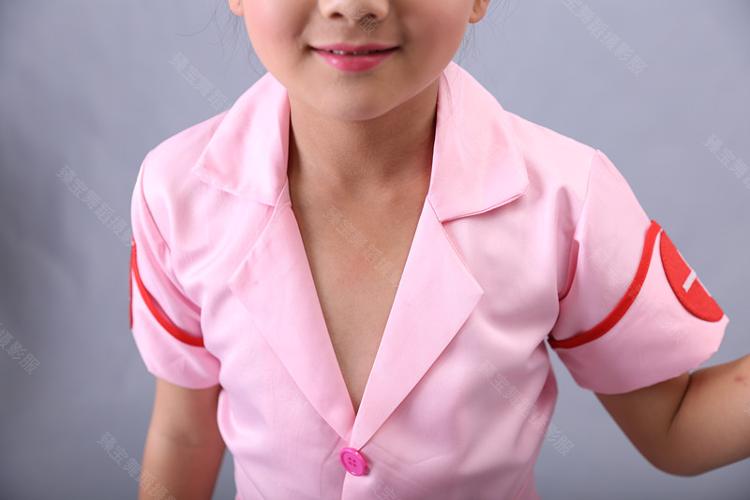 Cô gái mới, y tá nhỏ, trang phục nhập vai, ngày tết, quần áo biểu diễn trẻ em, bác sĩ mẫu giáo, trang phục thời trang cho bé gái