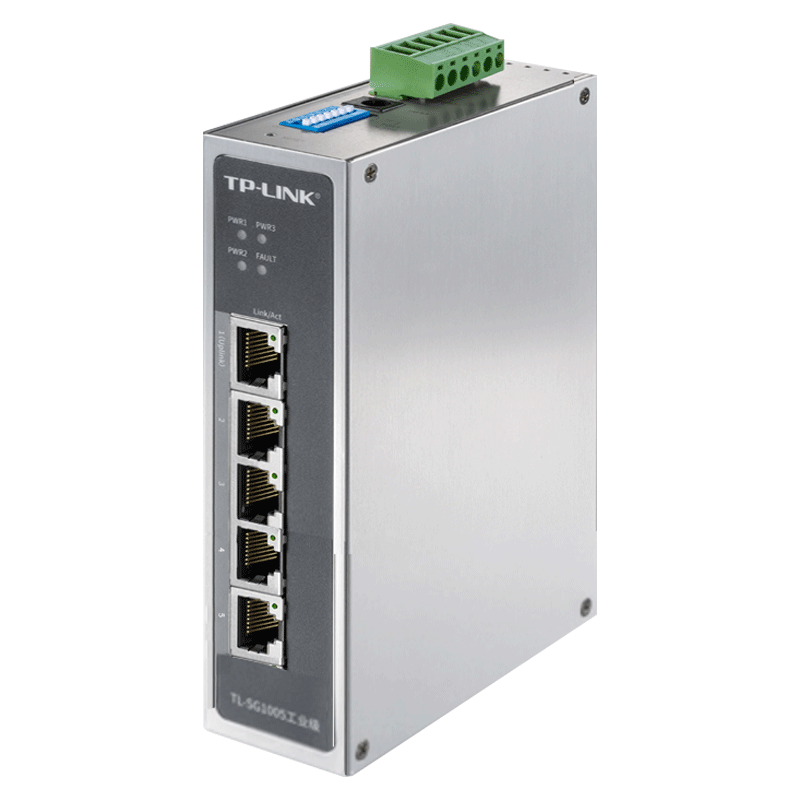 TP-LINK TL-SG1005 industrial grade 5-port Gigabit industrial-grade network switch DIN rail wall-mounted 4-port five-hole high and low temperature resistance wide temperature wide voltage 12V24V48V