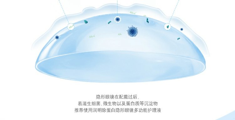 Giải pháp chăm sóc Bausch & boo Chạy ly vô hình Ming Xi-rô cận thị tiệt trùng 120ml ngoài protein di động đích thực - Kính đeo mắt kính kính giả cận