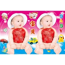 Big eyes newborn baby baby bb pictorial beautiful cute baby pictures baby poster wall stickers pregnant prenatal painting