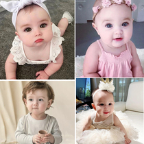 Foreign baby photo wall stickers big eyes bb stickers high face value painting cute baby poster cute doll Pictorial