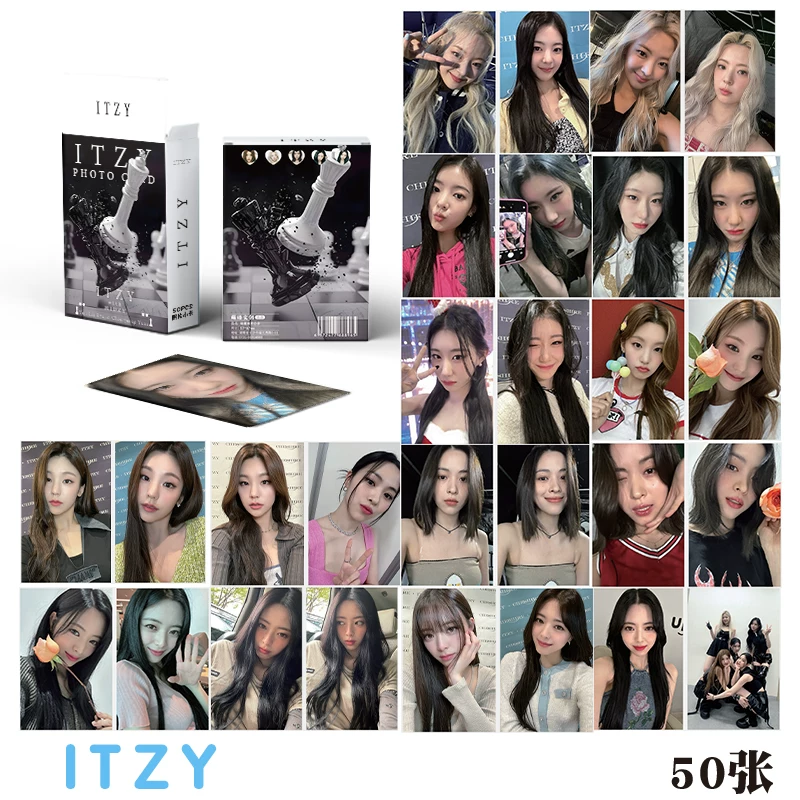 IVE (G) I-DLE AESPA Park Cai Ying Xiao Zhan Yu Shuxin TWICE Laser Card Flash Card Lomo Card
