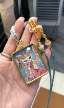 Recommended by X Xiaoqing｜Peach Blossom Little Fox Fairy Square Thangka