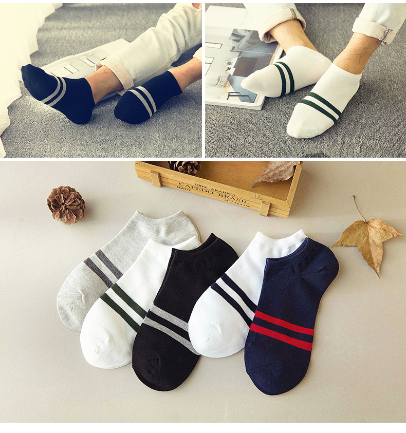 Bít tất nam Tất vớ cotton Tide Bốn mùa Thấp Trợ giúp Thuyền vô hình Bít tất nam Thể thao mùa hè Mồ hôi mồ hôi khử mùi Vớ mỏng vớ ren đẹp