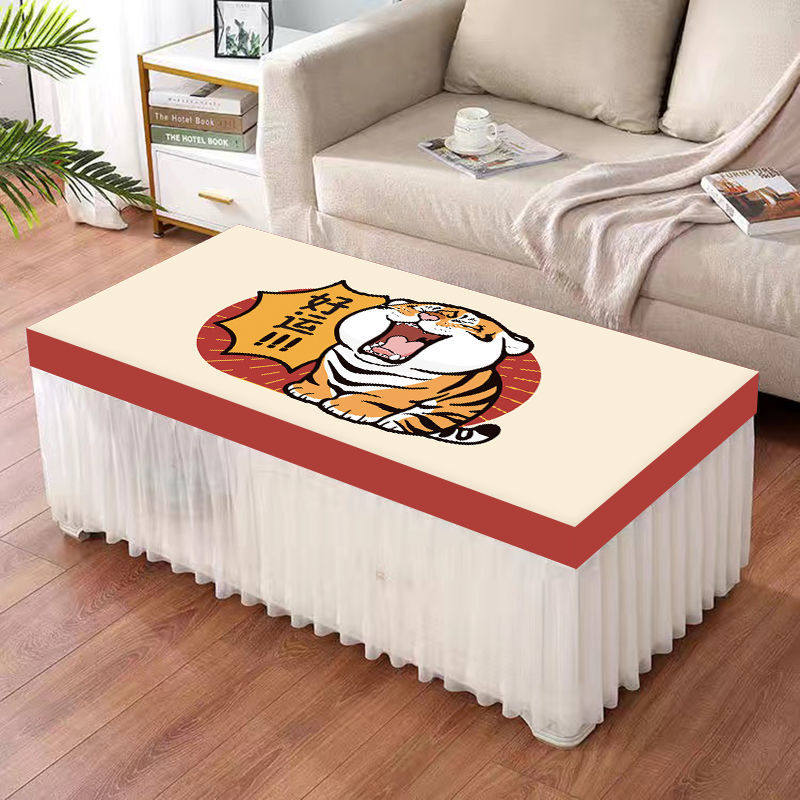 Tea cover 2022 new fabric waterproof rectangular tablecloth tablecloth rectangular oil - resistant wash