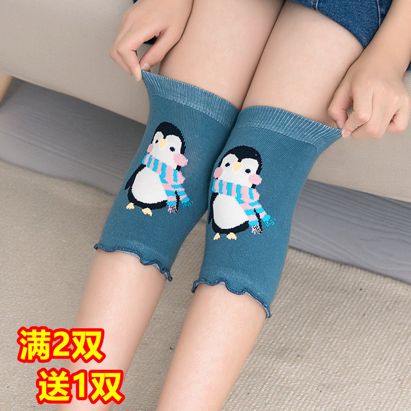 Summer girl knee protection against fall girl dancing sports children air conditioning room warm baby baby walking cartoon cotton