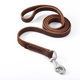 Cowhide Dog Leash for Medium and Large Dogs, Genuine Leather Dog Leash for Golden Retrievers, Malinois, and German Shepherds