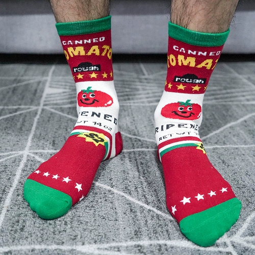 Мультяшные носки, милые японские спортивные брендовые гольфы для влюбленных, средней длины, в корейском стиле