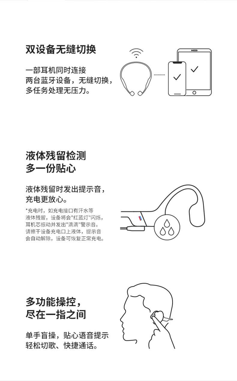 韶音 Aeropex AS800 骨传导运动蓝牙耳机 图14