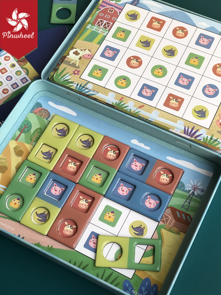 Children's Puzzle Magnetic Puzzle Develop Table Toys for Intelligence for Focusing on Logic Exercise