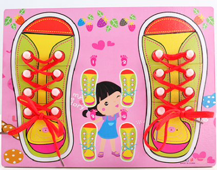 Children's smart toy, cartoon brainteaser for men and women, shoelaces