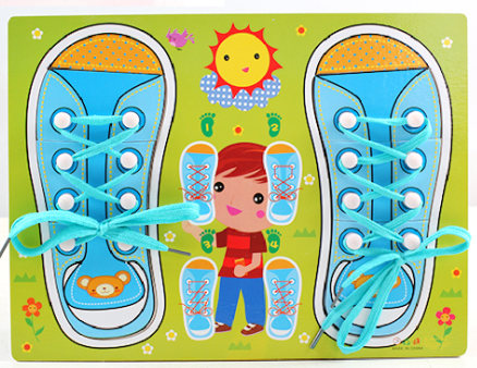 Children's smart toy, cartoon brainteaser for men and women, shoelaces