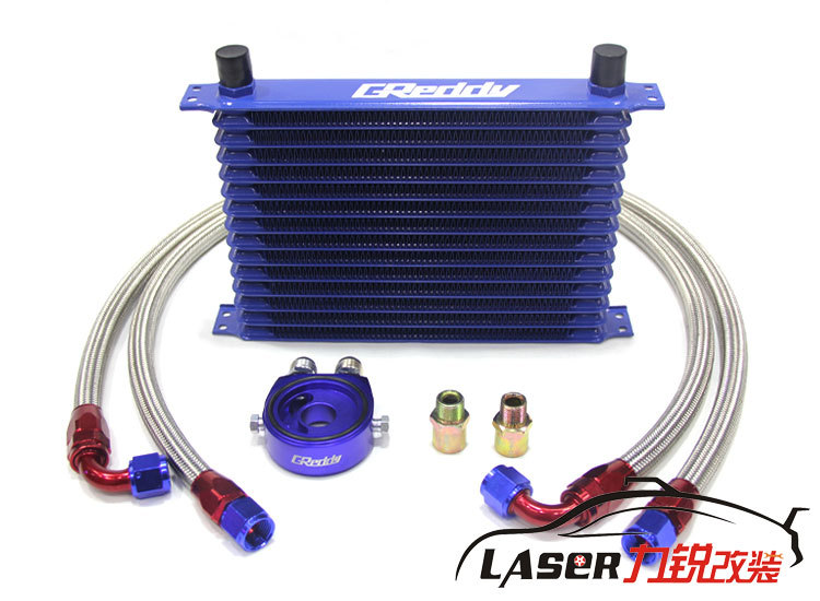 Universal Car Oil Cooler, Modified Oil Cooler, All-Aluminum Japanese-Style An10 Universal, Racing Competition Oil Cooling Universal Car Oil Cooler, Modified Oil Cooler, All-Aluminum Japanese-Style An10 Universal, Racing Competition Oil Cooling