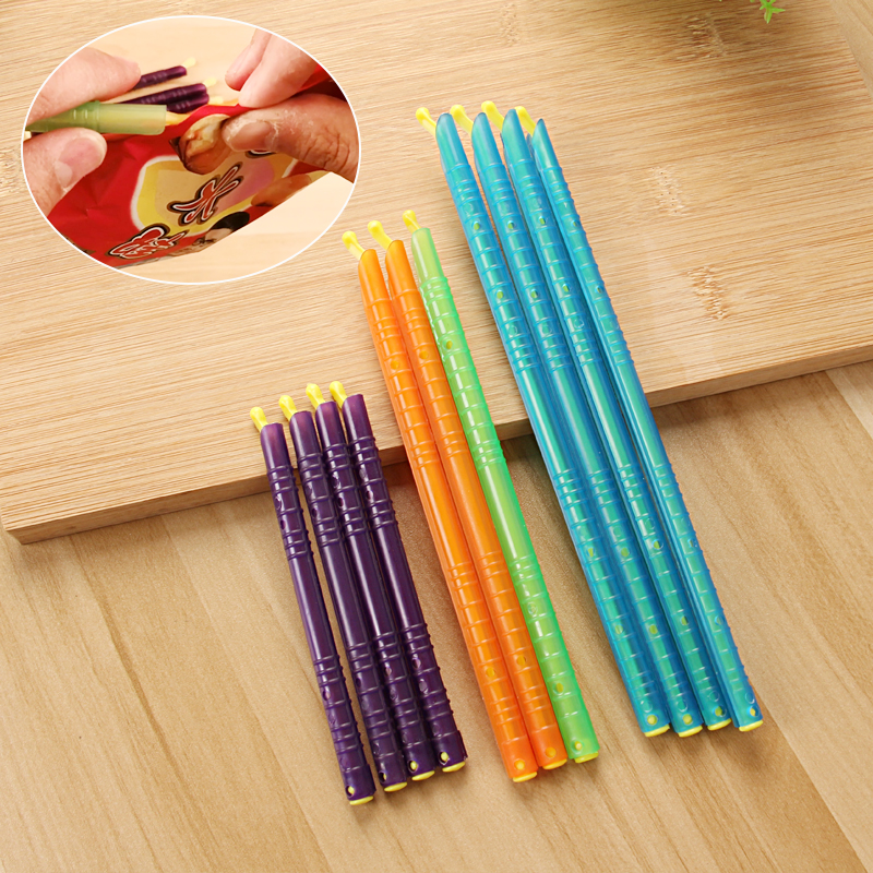 Food Seal Stick Closure Clip Snacks Seal Fresh Stick Clips Milk Powder Food Tea Seal Clips Anti Slip Stick