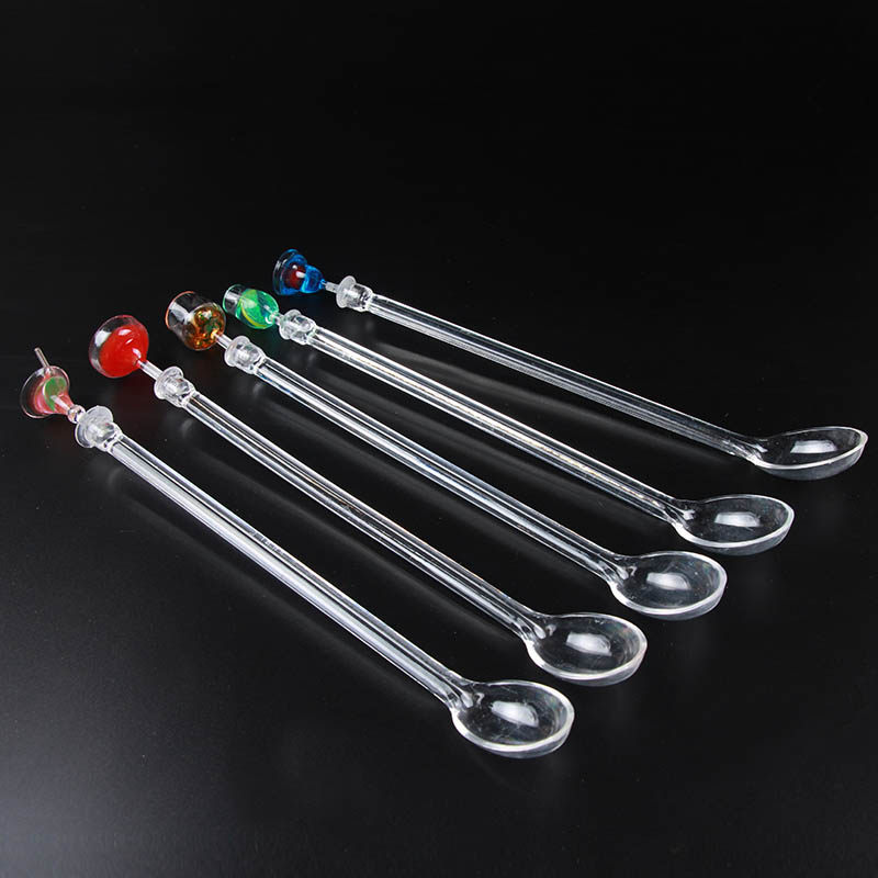 Acrylic Tone Wine Spoon Creativity Cute Long Handle Stirring Stick Coffee Juice Stirring Bar Milk Tea Shop Art Stirring Spoon