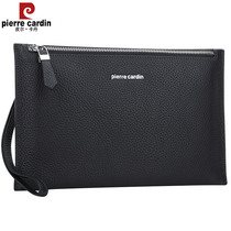 Pilkadan mens leather handbag envelope bag Cowhide business mens bag clutch bag Soft leather tide hand grab bag clip bag