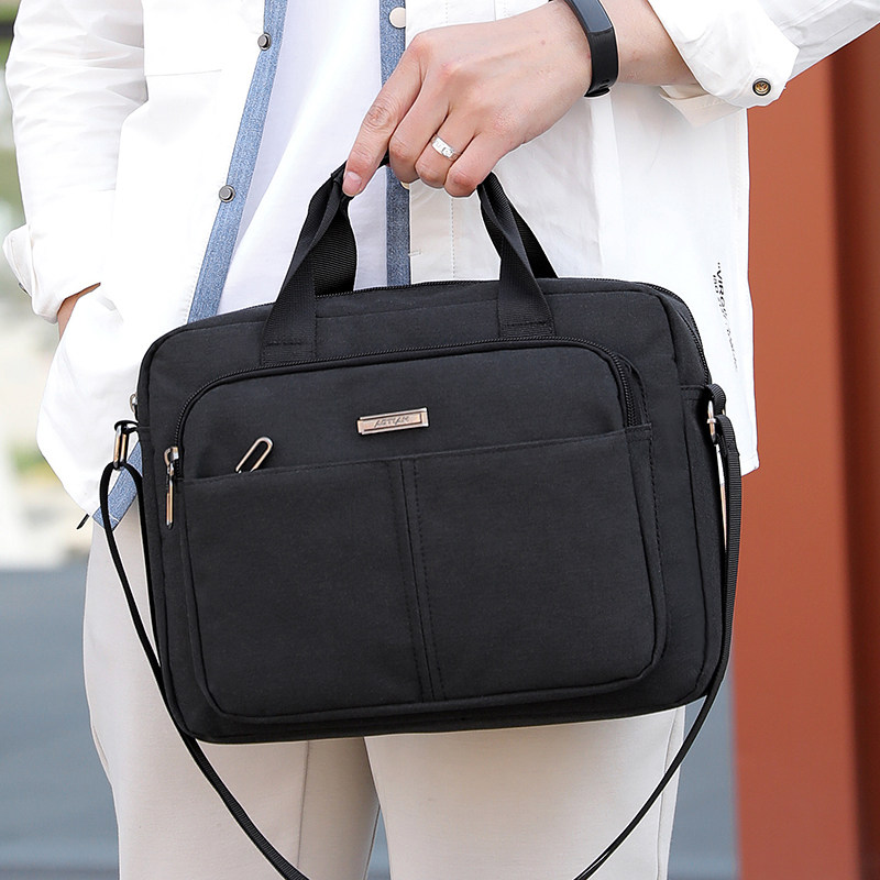 New Business Casual Middle Aged Briefcase Waterproof Nylon Male Bag Multifunction Crosswalk Hand Lading Shoulder Skewed Satchel Bag