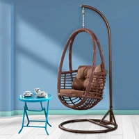 Кофе+голубой стеклянный журнальный столик [цвет подушки.