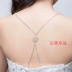 Back Bowknot Rhinestone Shoulder Strap Brawear Bra với Cross Halter Khóa chống trượt Vô hình trong suốt Dây đeo áo ngực - Vai tráng