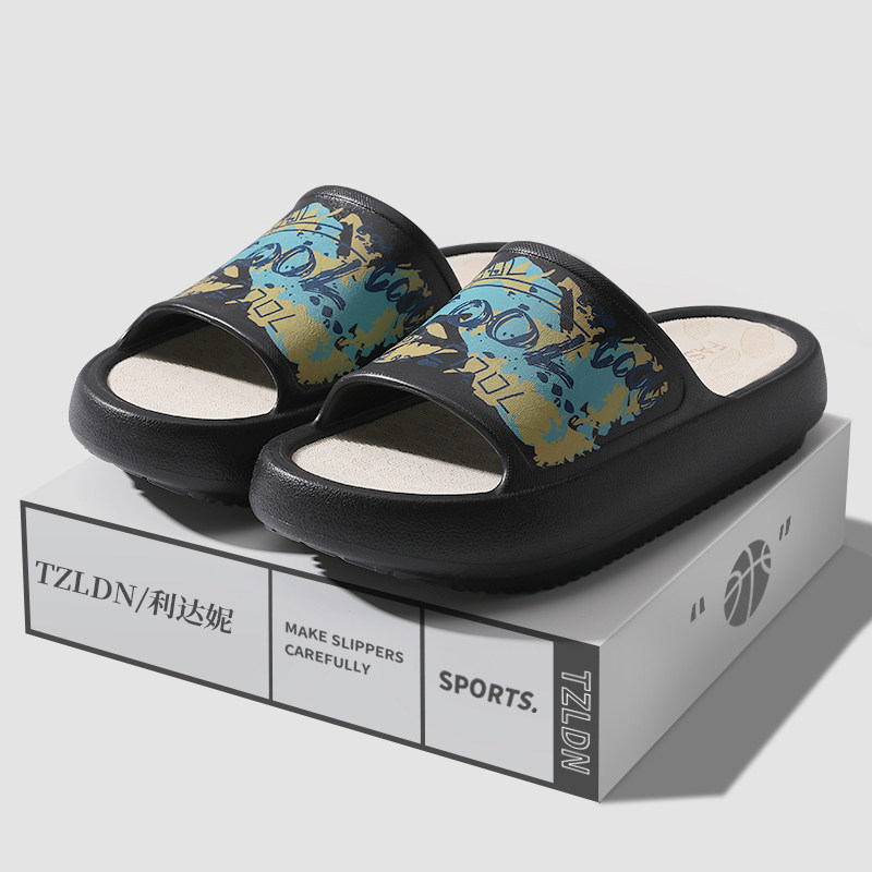 Stomatop Feeling Sport Slippers for men Summer outwear Outdoor High feeling non-slip thick bottom beach basketball Cool slippers Men