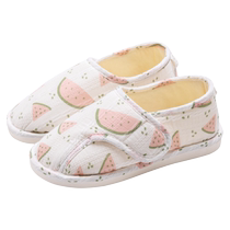 Confinement shoes spring and summer postpartum bags and heels for womens household non-slip maternity breathable sweat-absorbent soft-soled bags and heels for pregnant women