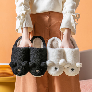 情侣踩屎感棉拖鞋女家居秋冬