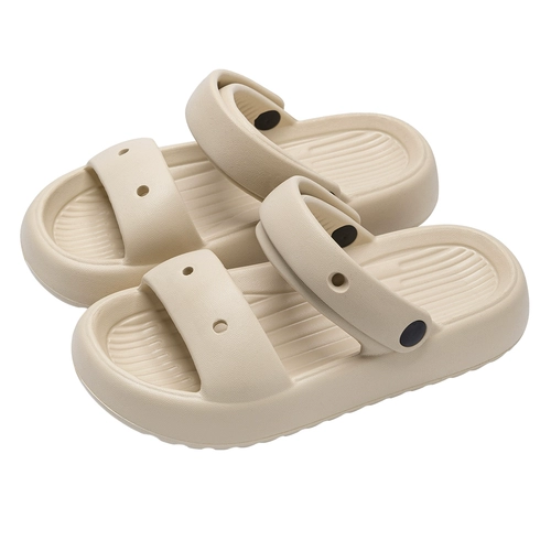 Слайдеры на платформе, тапочки, летняя нескользящая обувь, пляжные летние сандалии для выхода на улицу