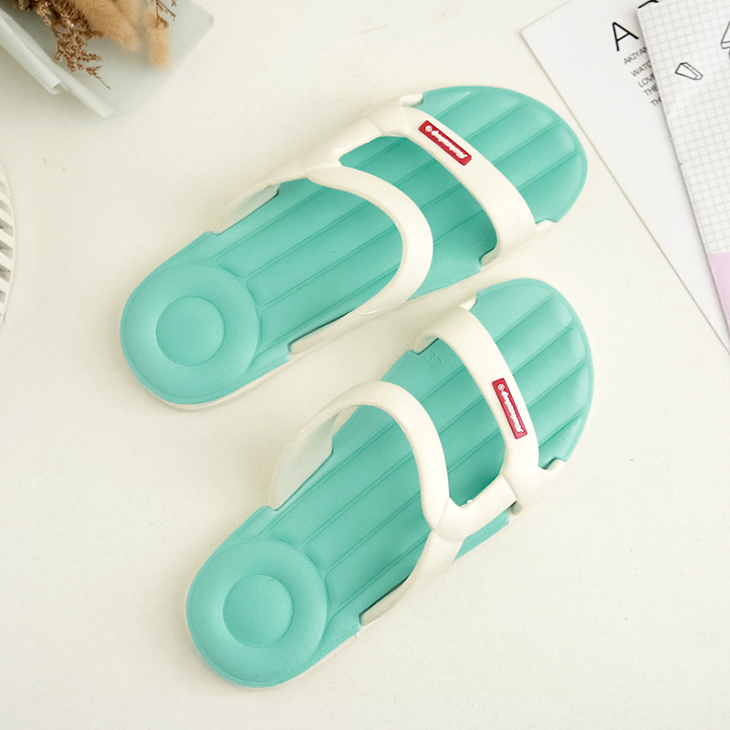 Sky Blueslipper female Wear out summer Internet celebrity household indoor take a shower At home lovers non-slip Home Furnishing sandals  ma'am summer