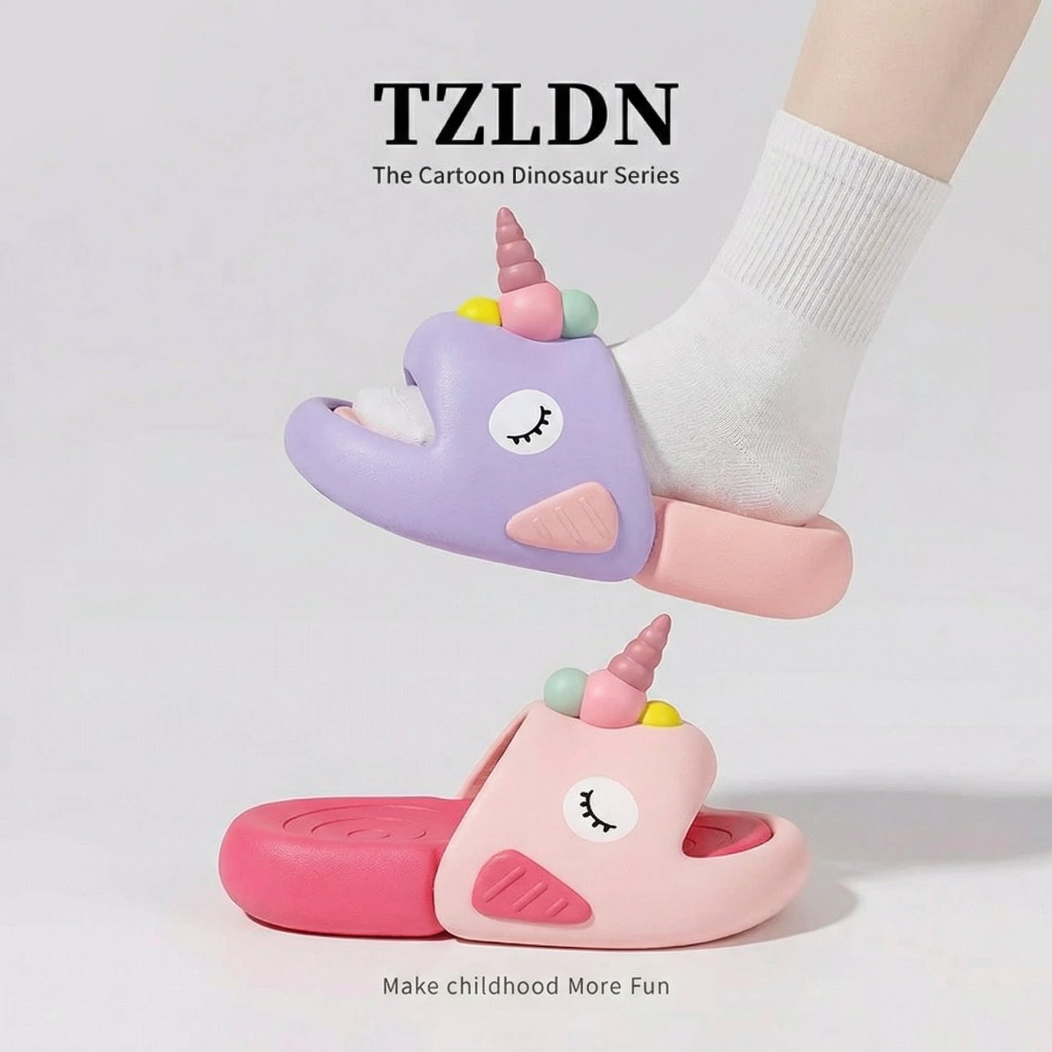 Yuanyang Slippers Children's 2026 New Summer Girls Infants and Toddlers Indoor Non-Slip Home Girls Baby Slippers