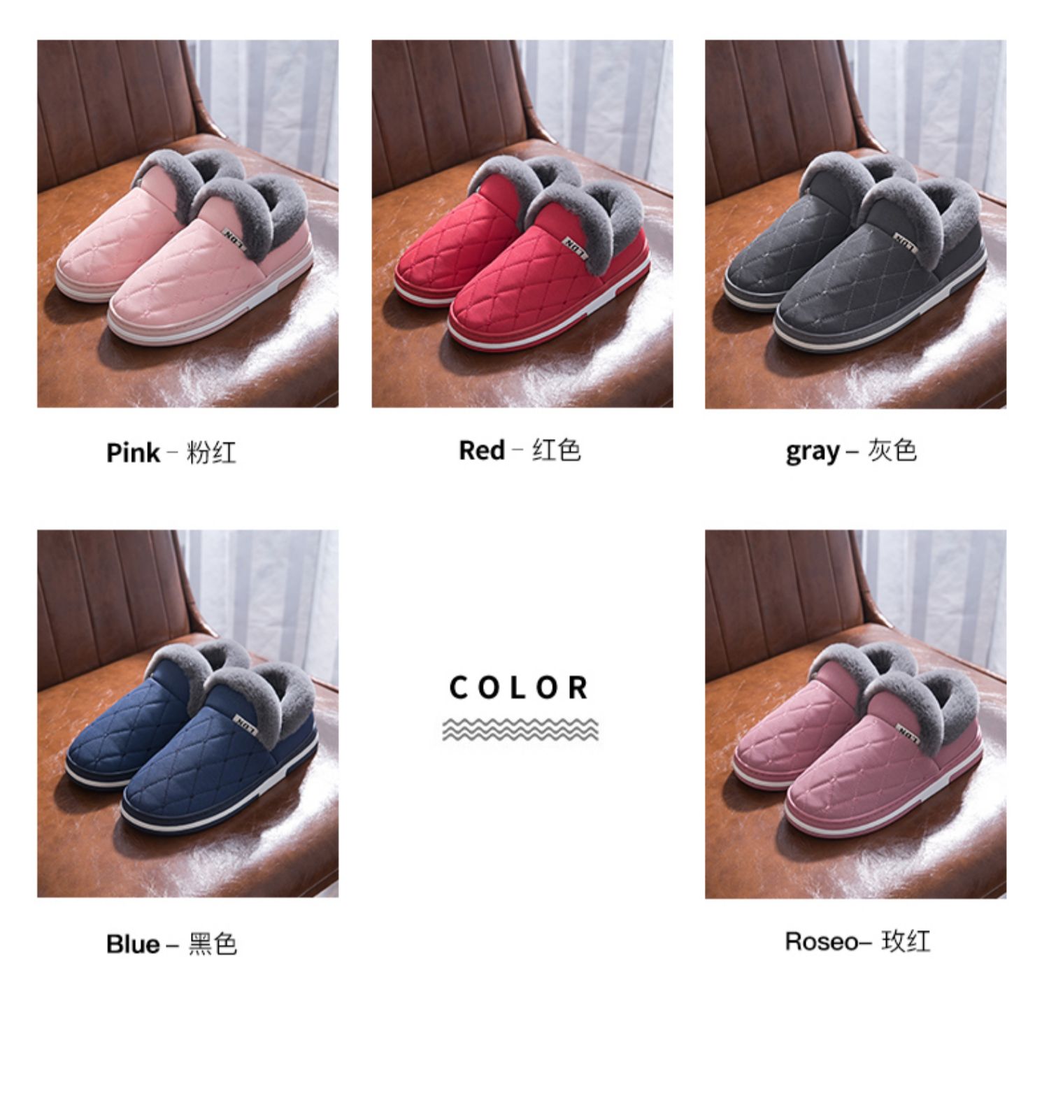 Mua một tặng một đôi dép cotton miễn phí cho phụ nữ với mùa đông mặc chống trượt dày dưới đáy ấm giày cotton trong nhà nam - Trang chủ dép đi trong nhà tắm