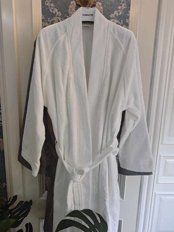 Ikea Kimono-Style Fashionable Towel Bathrobe, Thickened Pure Cotton Towel Material Bathrobe, Unisex