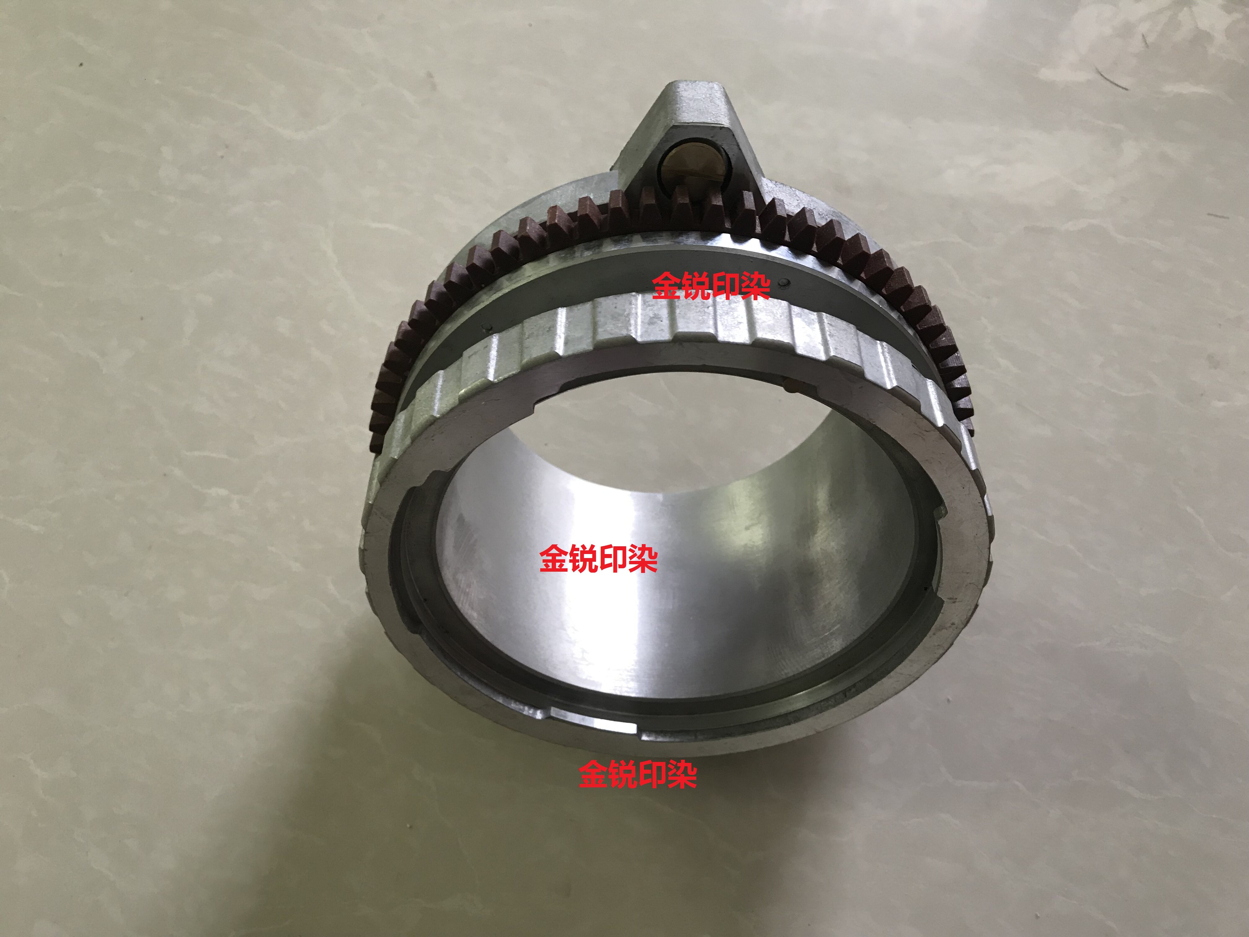Jilong Huangshi wallpaper scraper rotary screen printing machine accessories net lock ring 640 rotary screen mesh head active mesh head gear