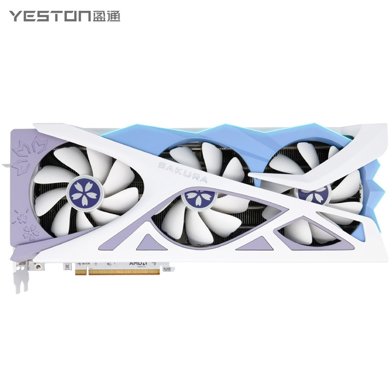Yeston Rx6800Xt 16g D6 Sakura Bride Desktop Computer Gaming Discrete Graphics Card Yeston Rx6800Xt 16g D6 Sakura Bride Desktop Computer Gaming Discrete Graphics Card