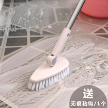 Long handle floor brush bathroom brush household tile cleaning brush hard hair brush blind floor tile washing toilet artifact