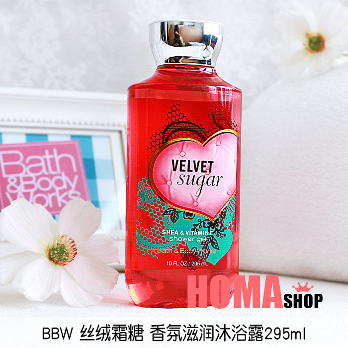 BBW Velvet Frost Sugar Velvet Sugar Fragrance Moisturizing Shower Gel 295ml BathBodyWorks