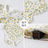 Детская летняя одежда, тонкое боди для девочек, летний комбинезон для новорожденных, цветочный принт