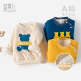 Детская демисезонная толстовка для новорожденных, удерживающий тепло комбинезон для раннего возраста, мужская куртка, детский утепленный пуховик